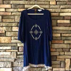 NWOT Umgee Navy Coverup/ Dress
